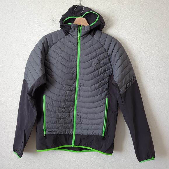 DYNAFIT TLT hybrid Primaloft Hoody Jacket Men's Small Gray Puffer Packable NWOT - Picture 5 of 8